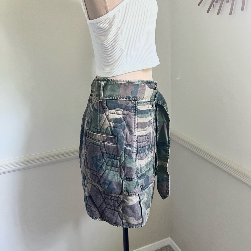 Marissa Webb Katrina Quilted Woodland Camo Mini‎ Skirt - Picture 9 of 16